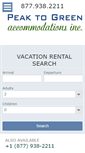 Mobile Screenshot of bookings.peaktogreen.com